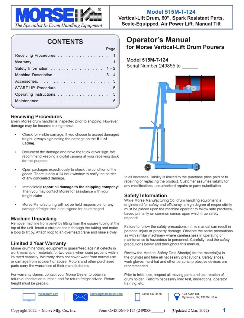 morse 515M-T-124 User manual