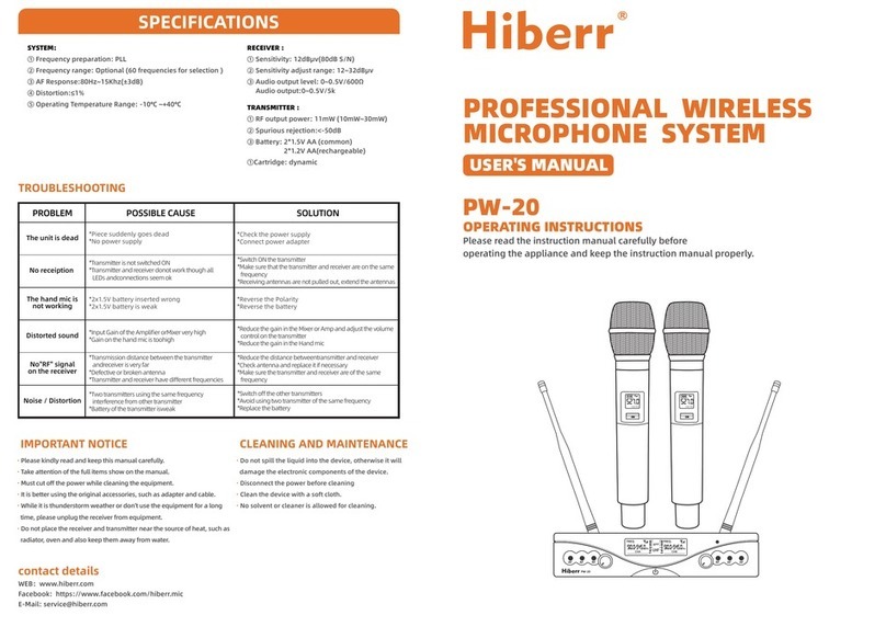Hiberr PW-20 user manual