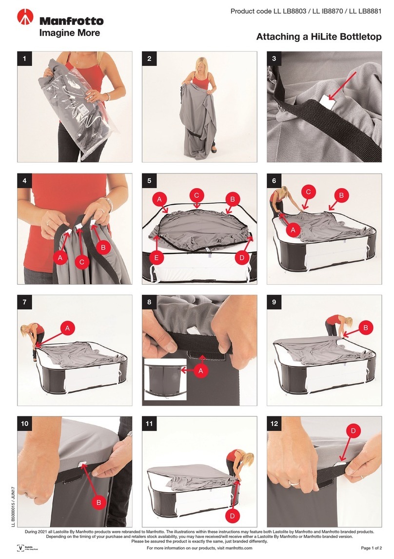 Manfrotto HiLite LL LB8803 quick start guide