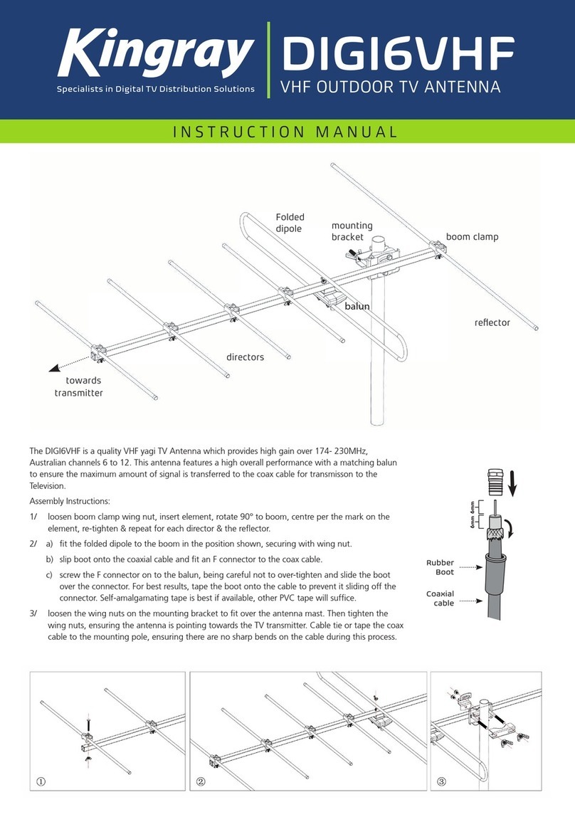 Kingray DIGI6VHF instruction manual