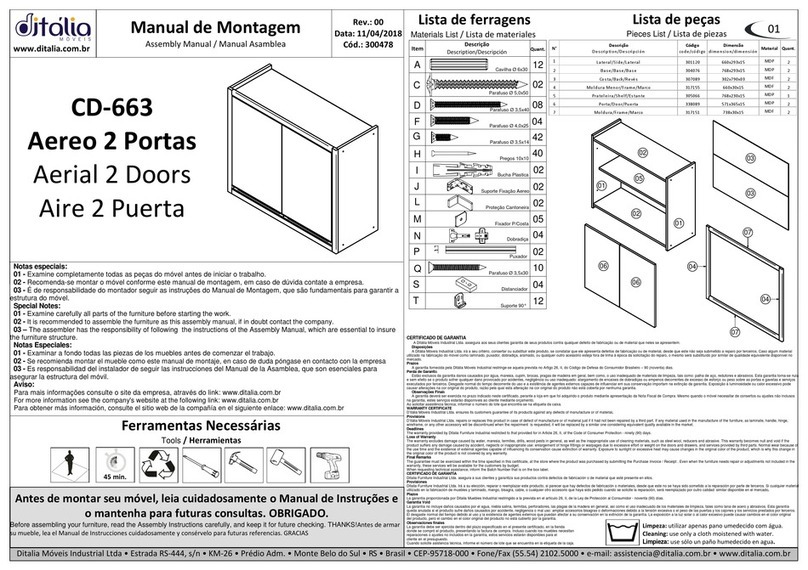 DITALIA CD-663 User manual
