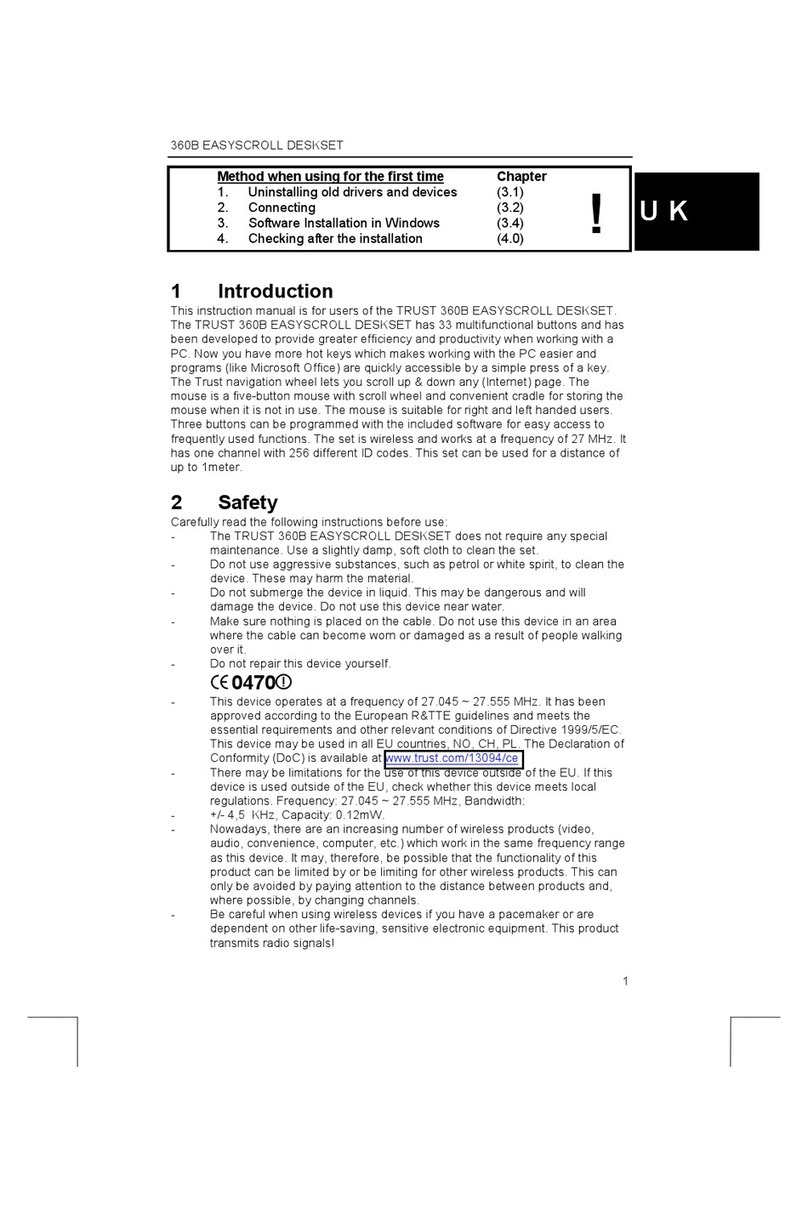 Trust 360B User manual