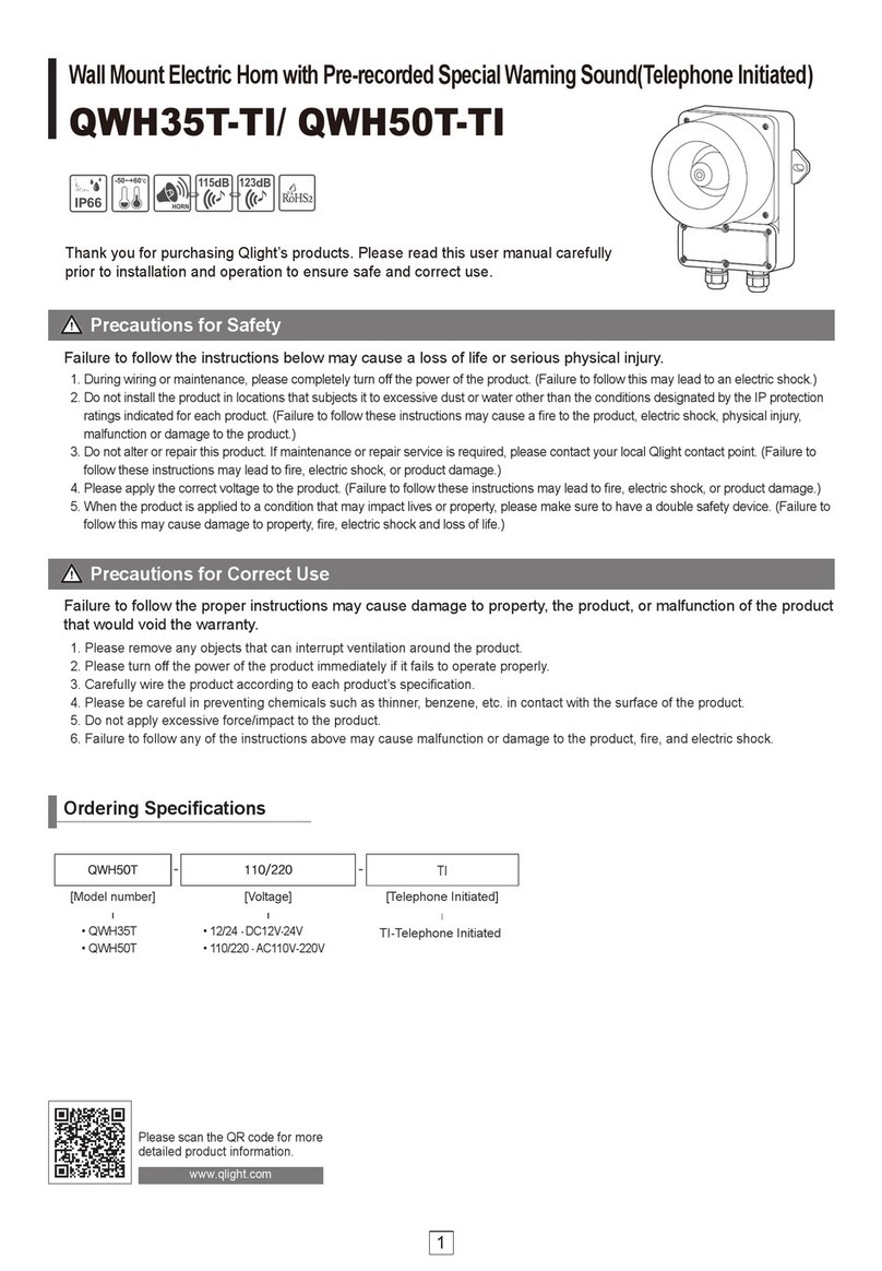 Qlight QWH35T-TI User manual