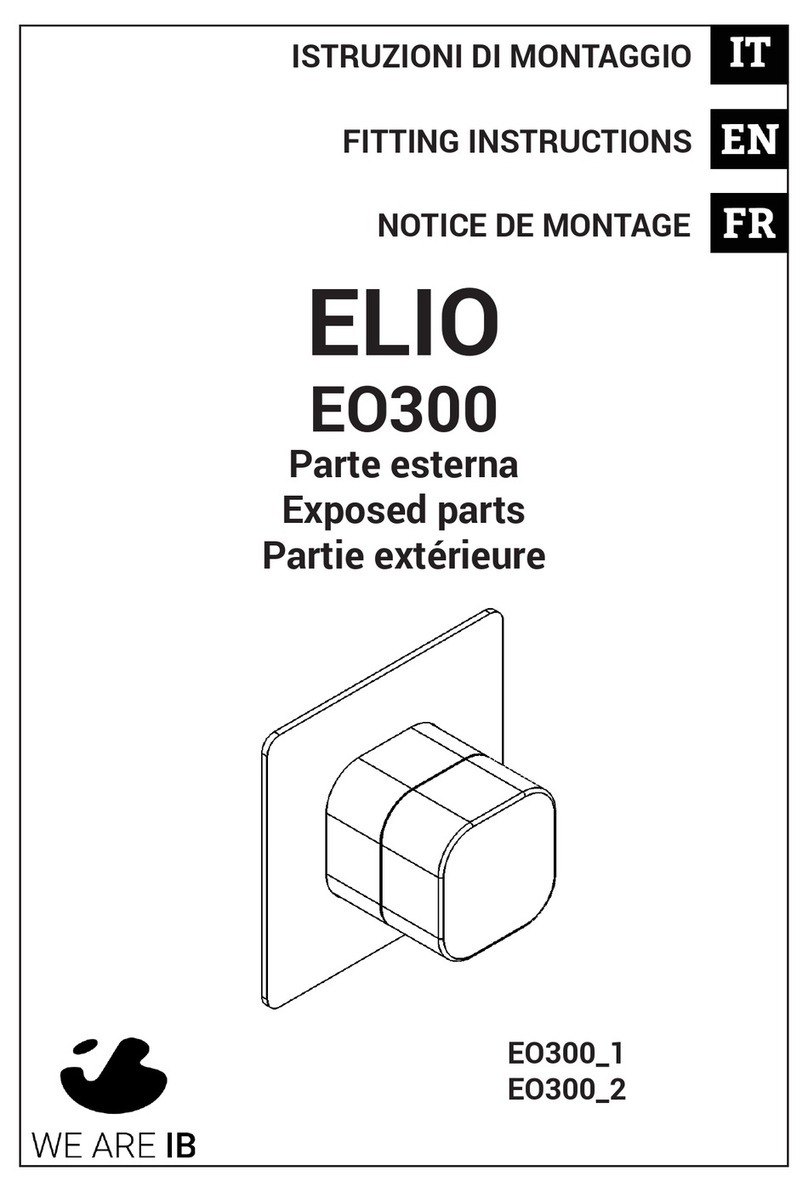 IB RUBINETTERIE ELIO EO300 Fitting instructions IB RUBINETTERIE ELIO EO300 Fitting instructions