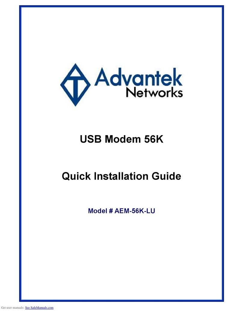 Advantek Networks AEM-56K-LU User manual