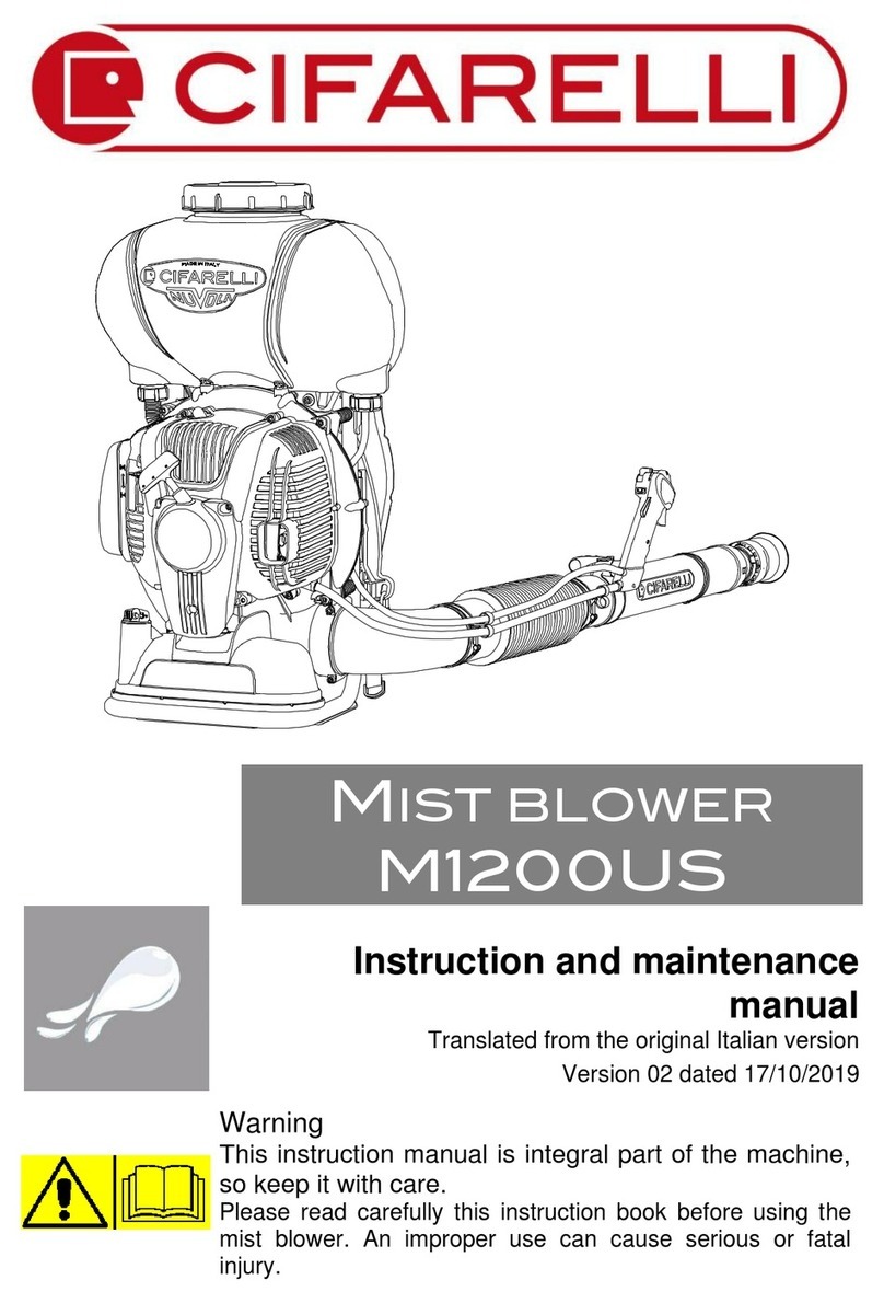 CIFARELLI M1200US Instruction and maintenance manual CIFARELLI M1200US Instruction and maintenance manual