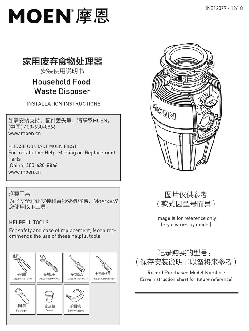 Moen MEX50MCL installation instructions