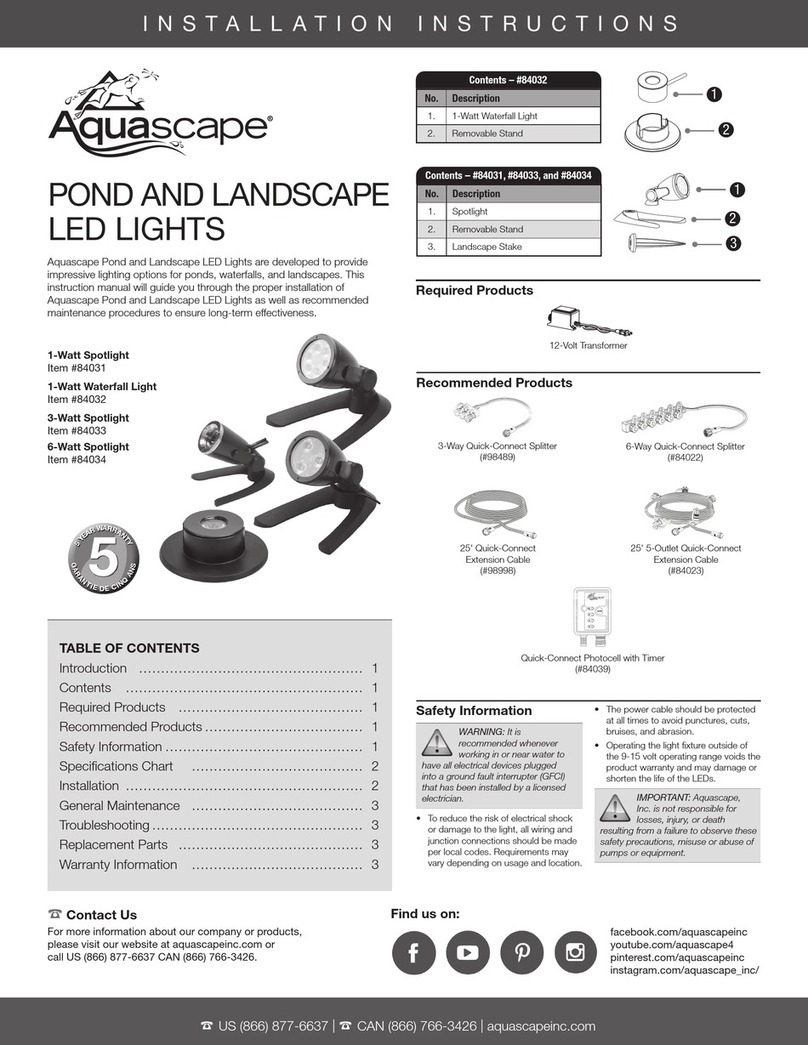 AquaScape 84031 installation instructions AquaScape 84031 installation instructions