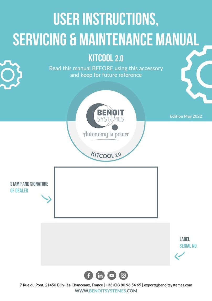 BENOIT SYSTEMS KITCOOL 2.0 User manual