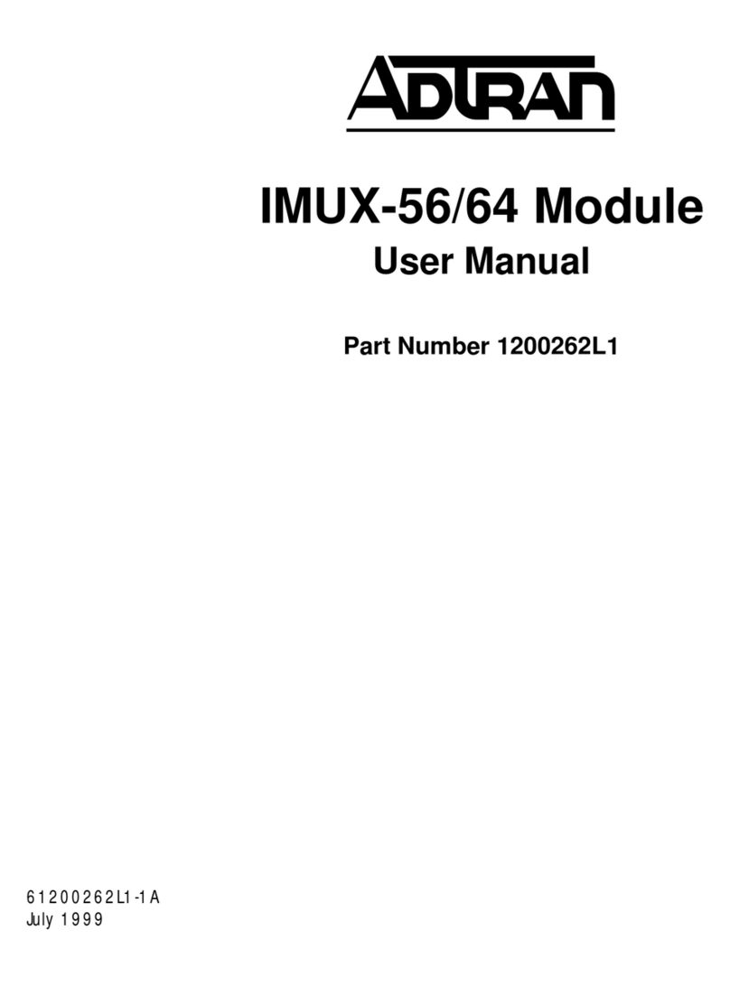 ADTRAN IMUX-56 User manual