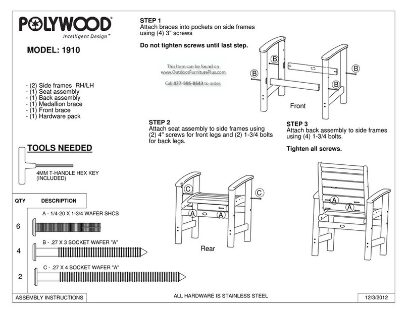 Polywood RT248 User manual Polywood RT248 User manual
