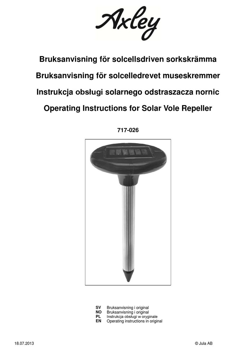 Axley 717-026 operating instructions