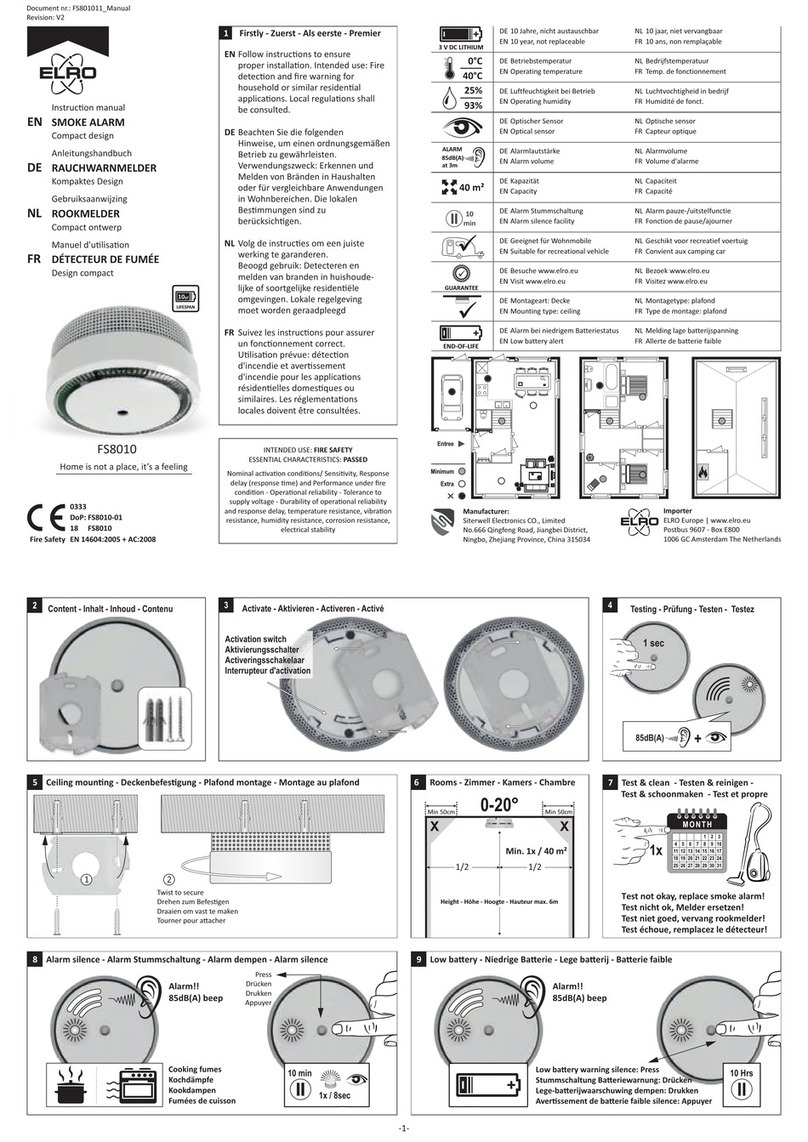 ELRO FS8010-01 instruction manual