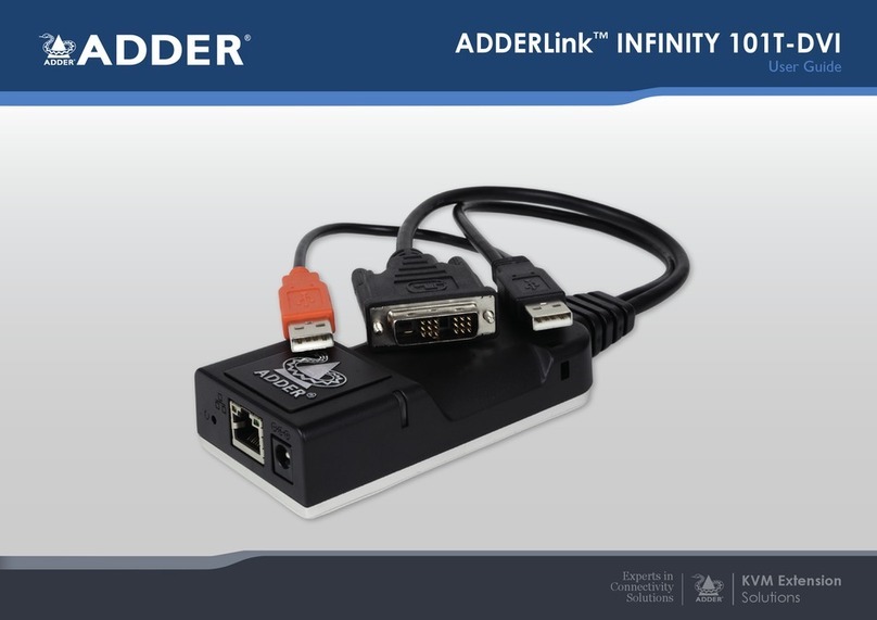 ADDER ADDERLink INFINITY 101T-DVI User manual