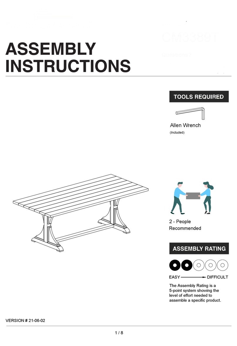 Furniture of America CM3389T Assembly instructions