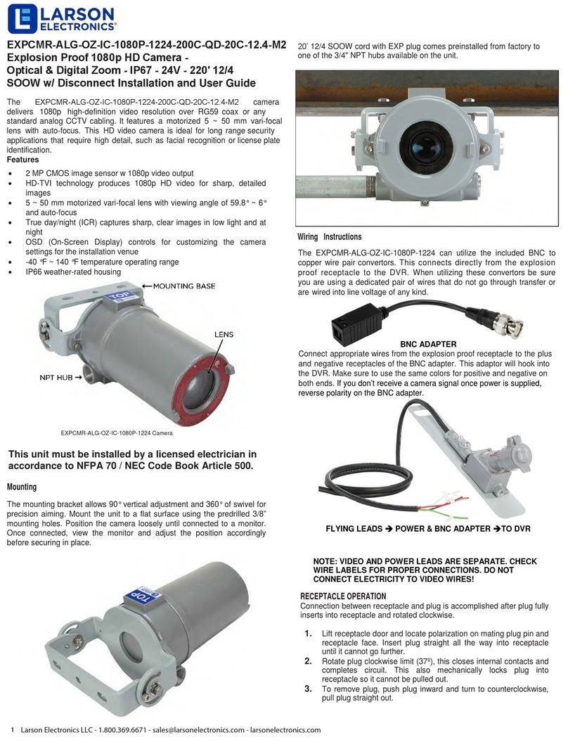 Larson Electronics EXPCMR-ALG-OZ-IC-1080P-1224-200C-QD-20C-12.4-M2 User manual
