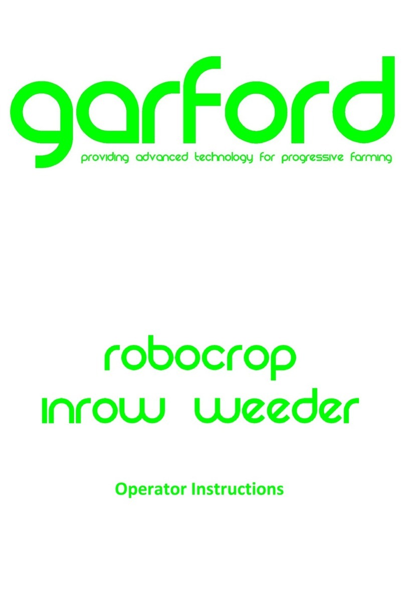 Garford Robocrop Inrow Weeder Operator instructions
