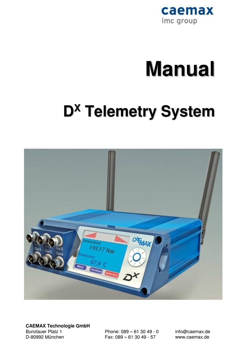 IMC CAEMAX DX User manual