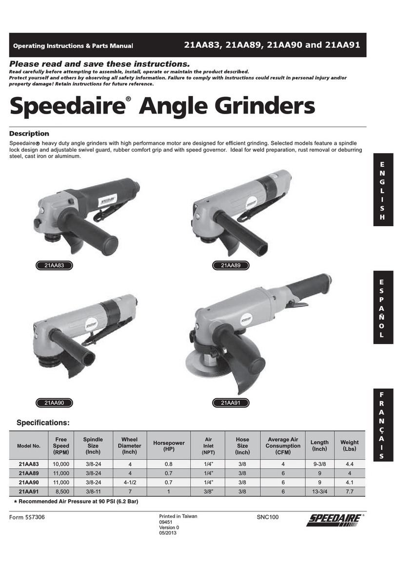 Speedaire 21AA83 operating instructions