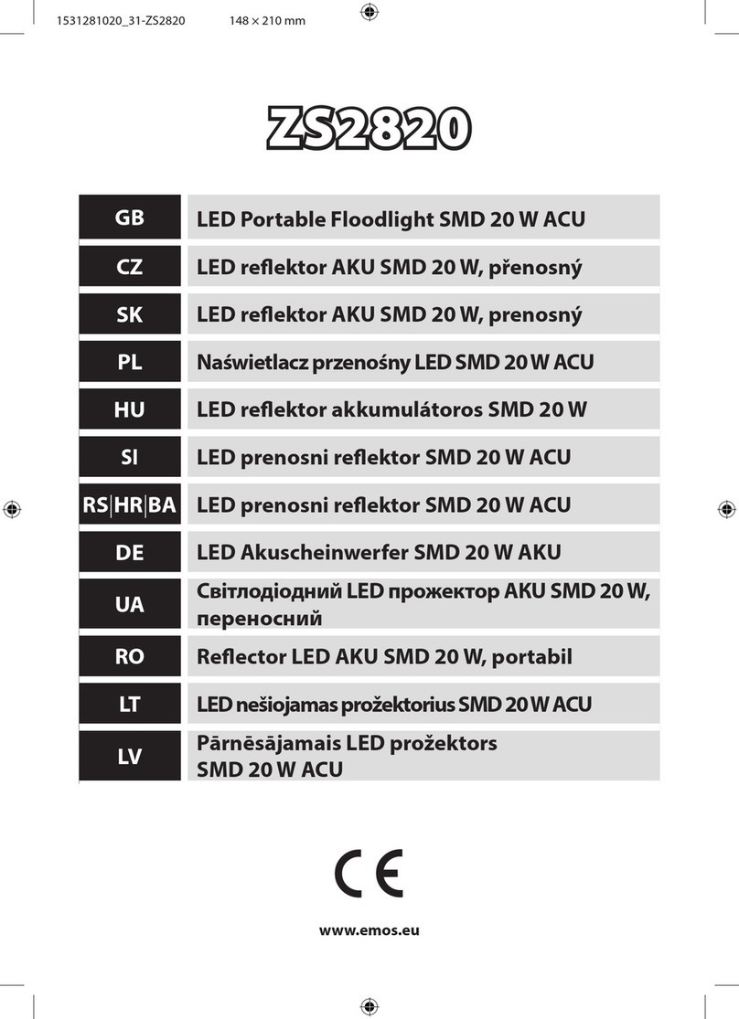 Emos SMD 20 W ACU User manual