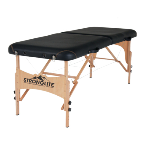 StrongLite Portable Massage Table Package Olympia Setup guide