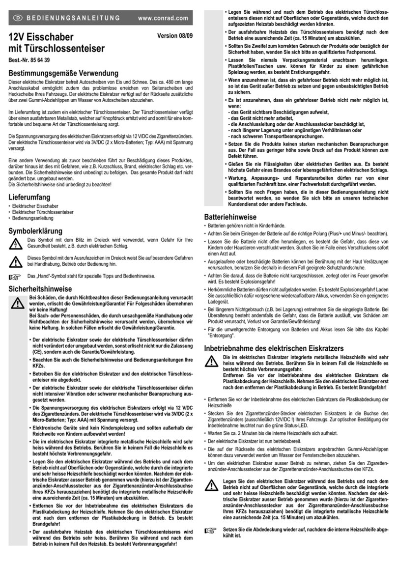 Conrad 85 64 39 operating instructions