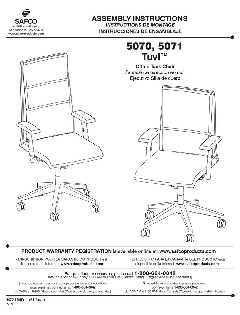 LDI Spaces SAFCO Tuvi 5070 User manual