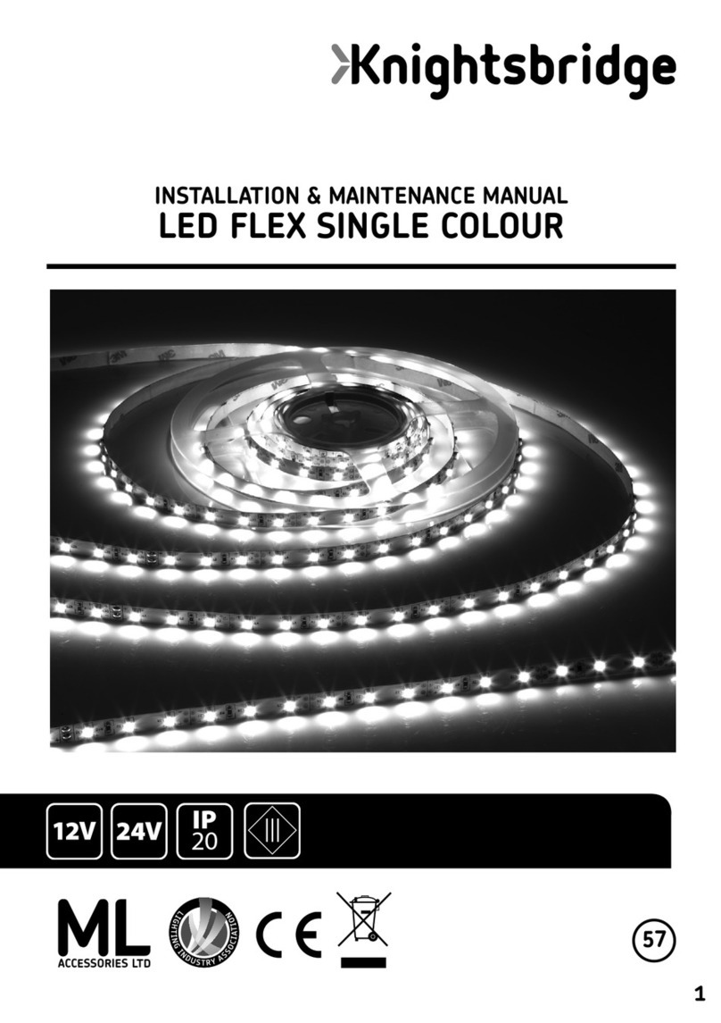 ML Accessories Knightsbridge LEDFS12WW Installation & maintenance manual