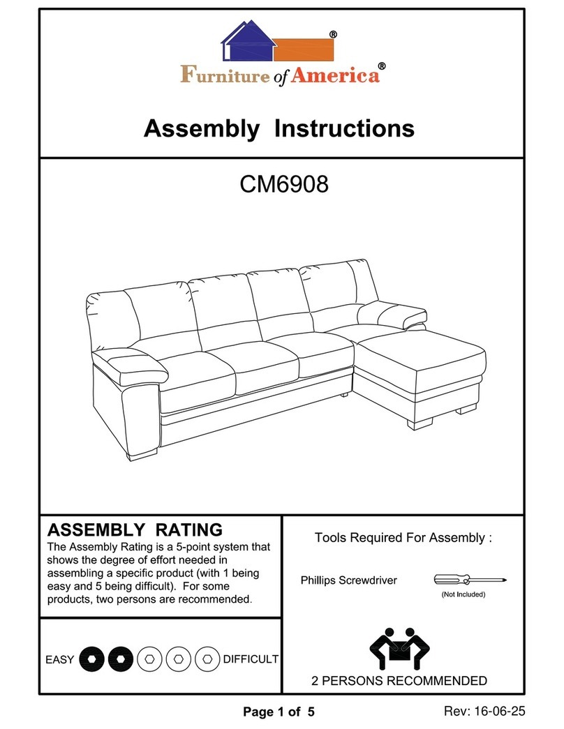Furniture of America CM6908 Assembly instructions