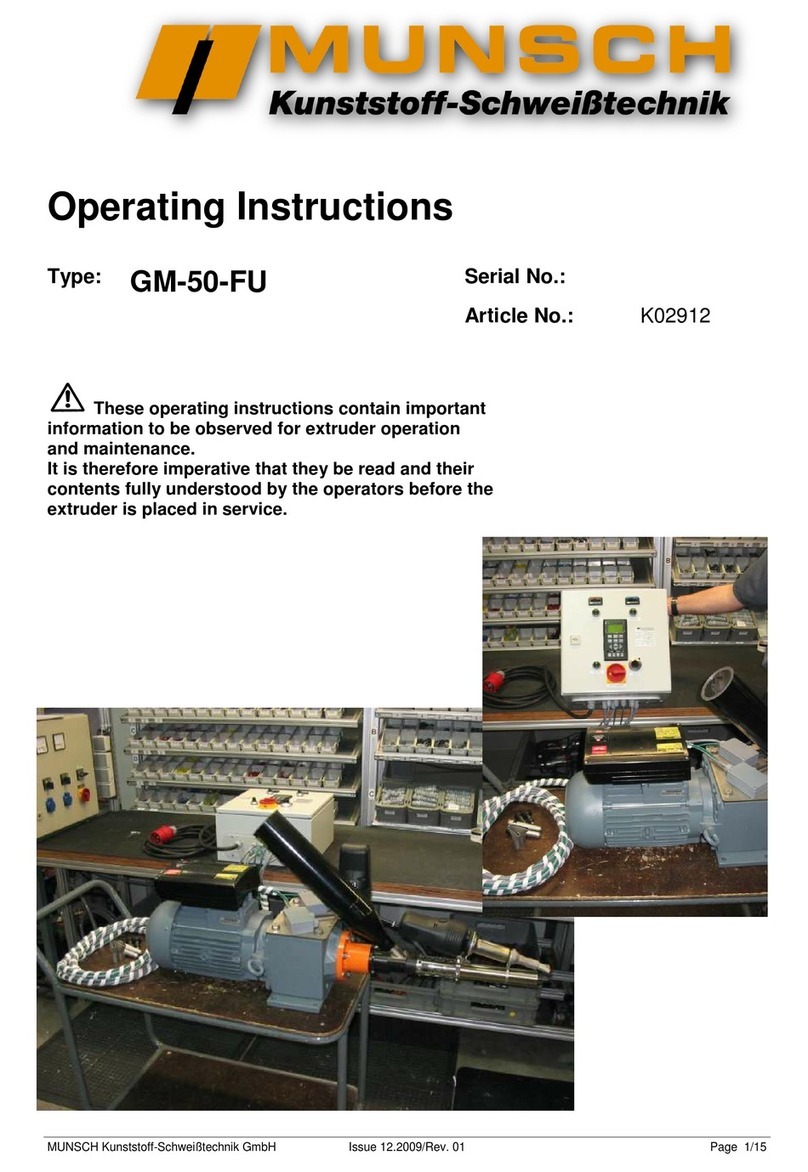 Munsch GM-50-FU operating instructions