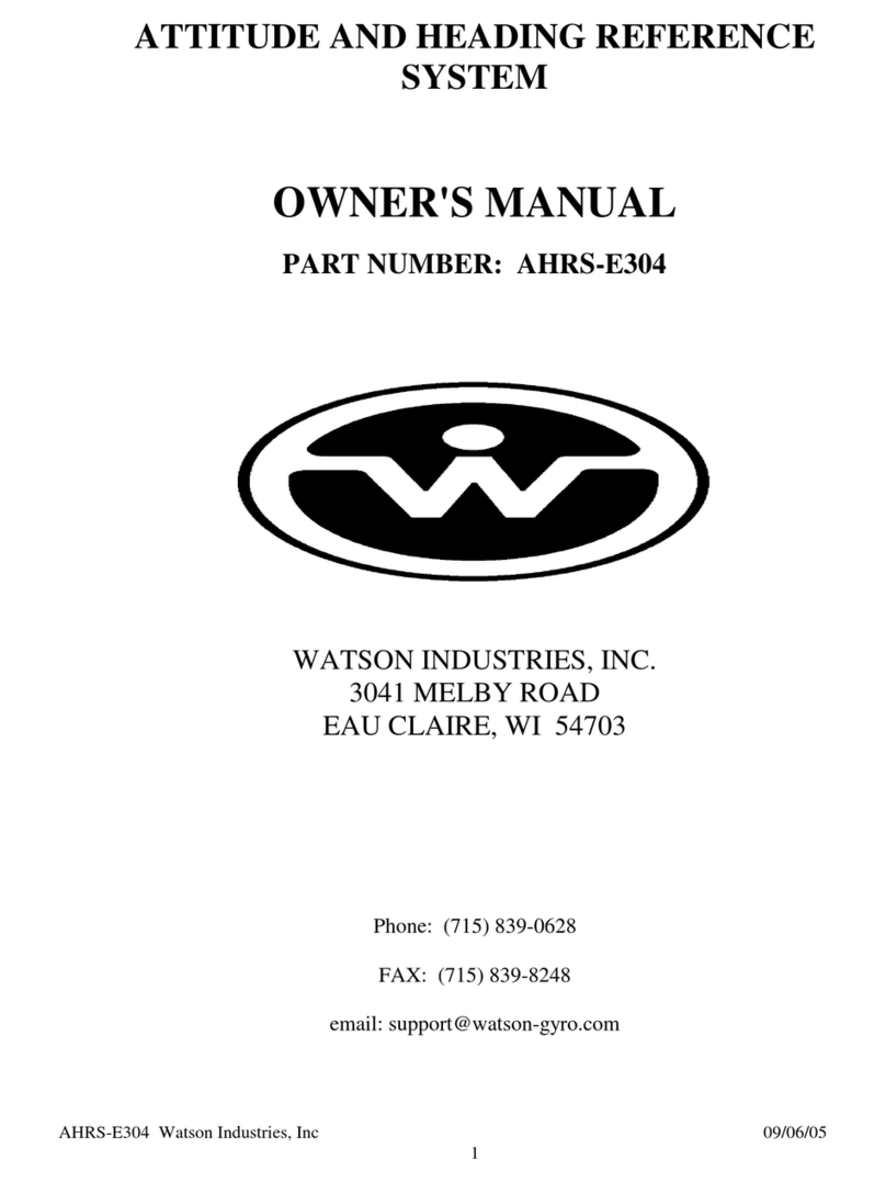 WATSON INDUSTRIES AHRS-E304 owner's manual WATSON INDUSTRIES AHRS-E304 owner's manual