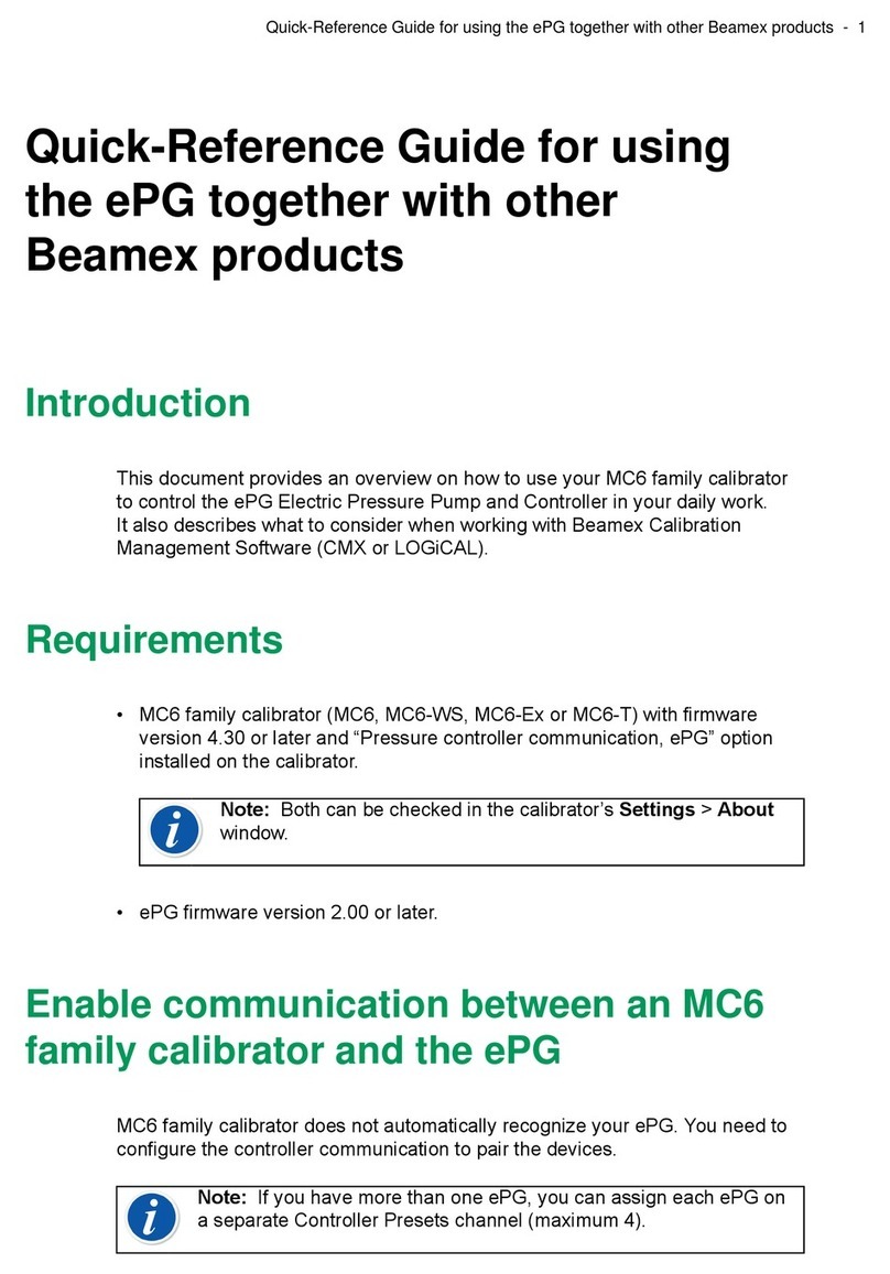 BEAMEX MC6 User manual BEAMEX MC6 User manual