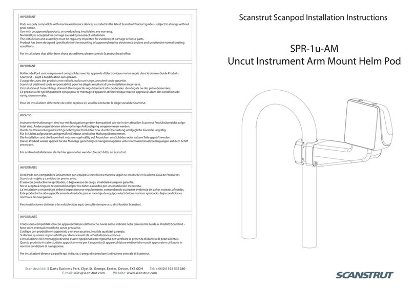 Scanstrut SPR-1u-AM installation instructions