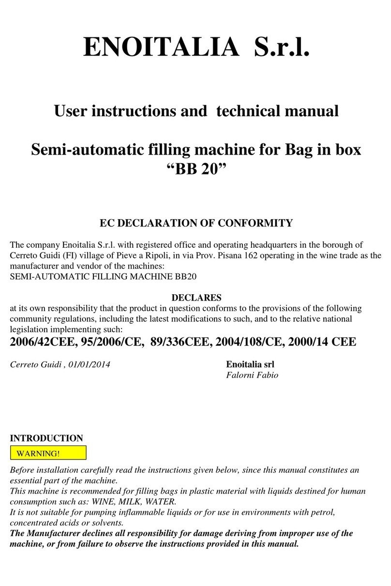 Enoitalia BB 20 User instructions