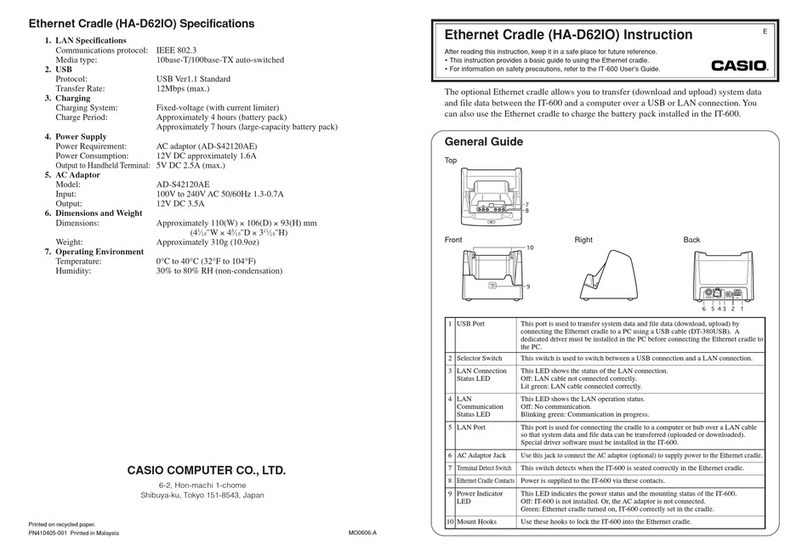 Casio HA-D62IO instructions