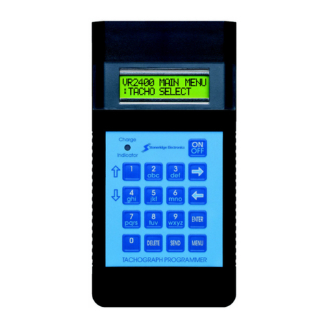 Veeder-Root Stoneridge Tachograph Programmer user manual
