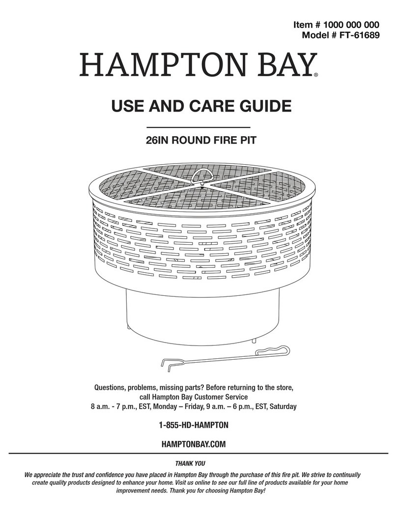 HAMPTON BAY FT-61689 Use and care guide