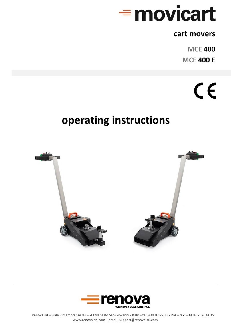 Renova movicart MCE 400 operating instructions