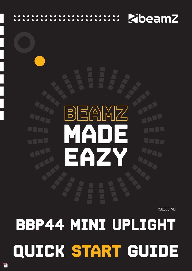 Beamz BBP44 MINI UPLIGHT User manual