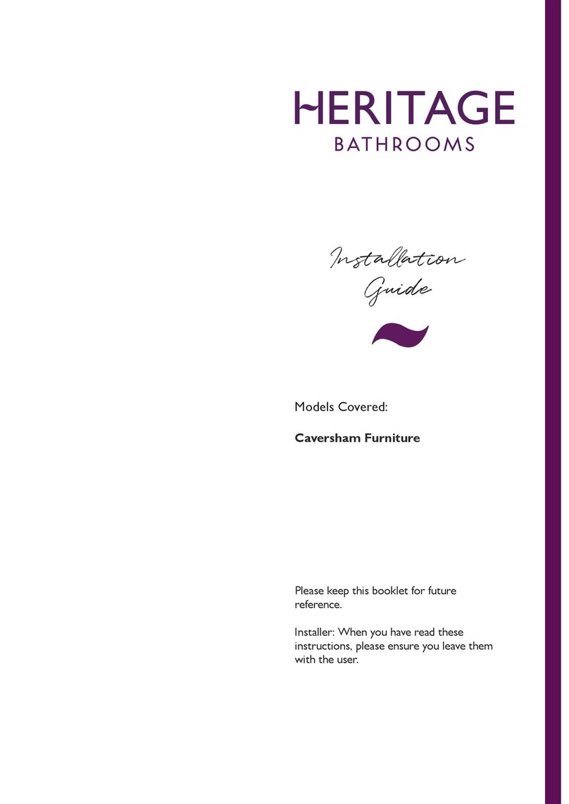 Heritage Bathrooms Caversham KCHFM400 installation guide Heritage Bathrooms Caversham KCHFM400 installation guide