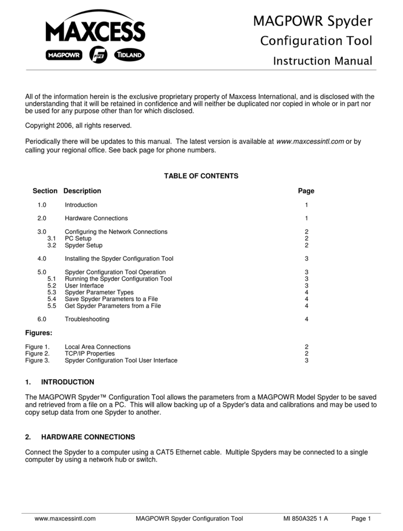 Maxcess MAGPOWR User manual