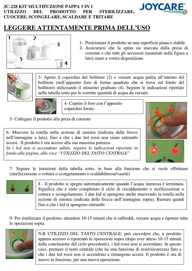 Joycare JC-228 quick start guide