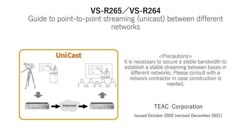 Teac VS-R265 Guide