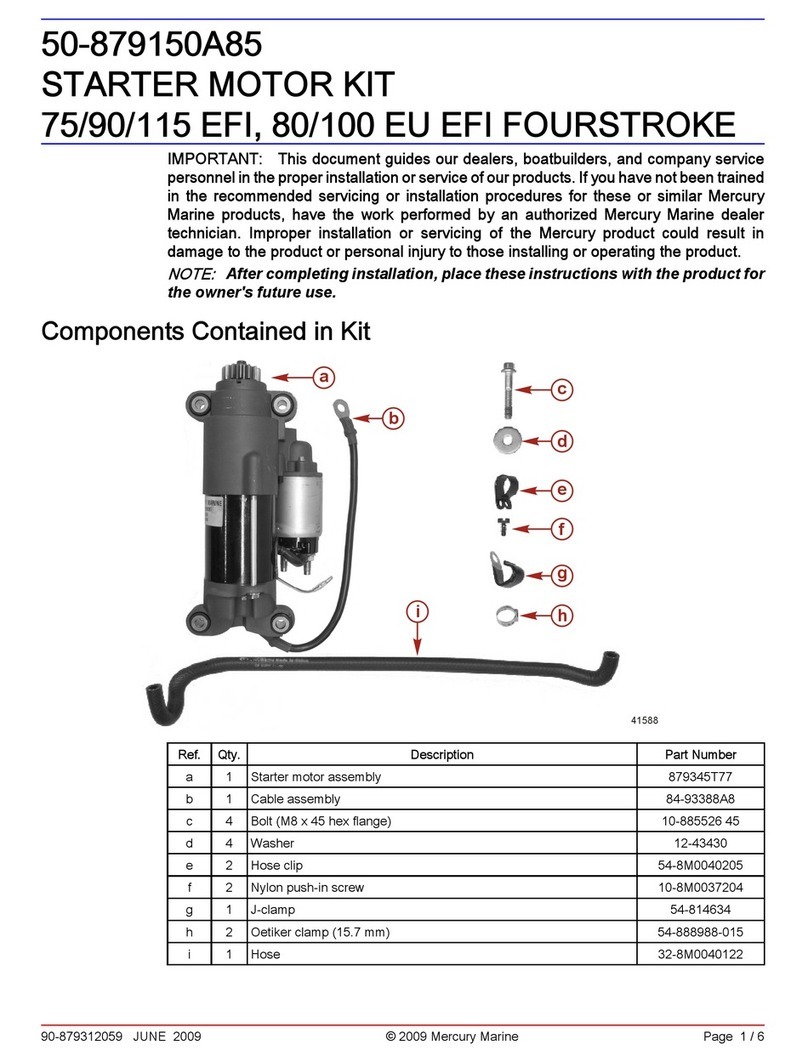 Mercury 50-879150A85 quick start guide