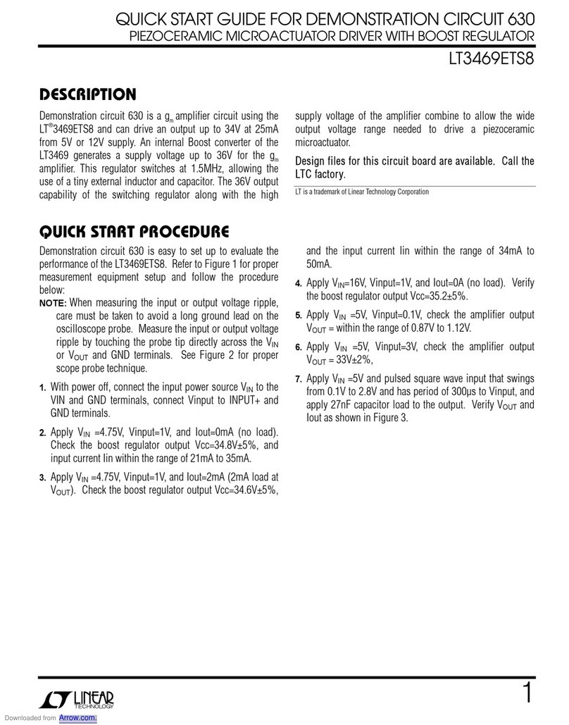 Linear Technology 630 User manual