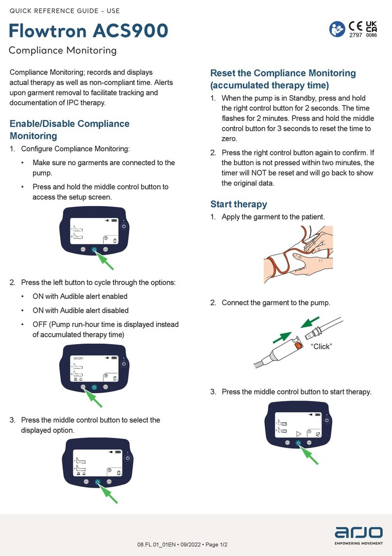 Flowtron ACS900 Quick reference guide