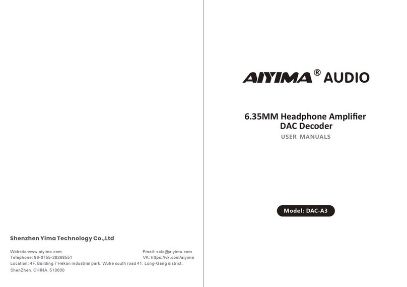 Aiyima DAC-A3 User manuals