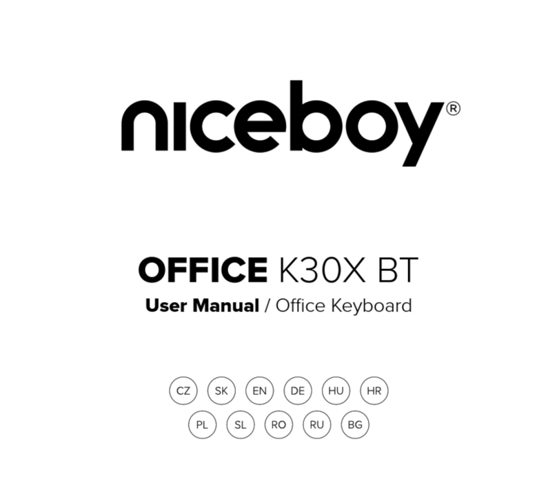 Niceboy OFFICE K30X BT User manual Niceboy OFFICE K30X BT User manual