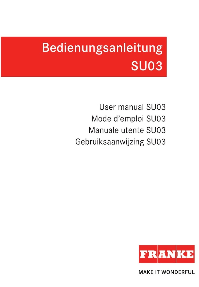 Franke SU03 user manual