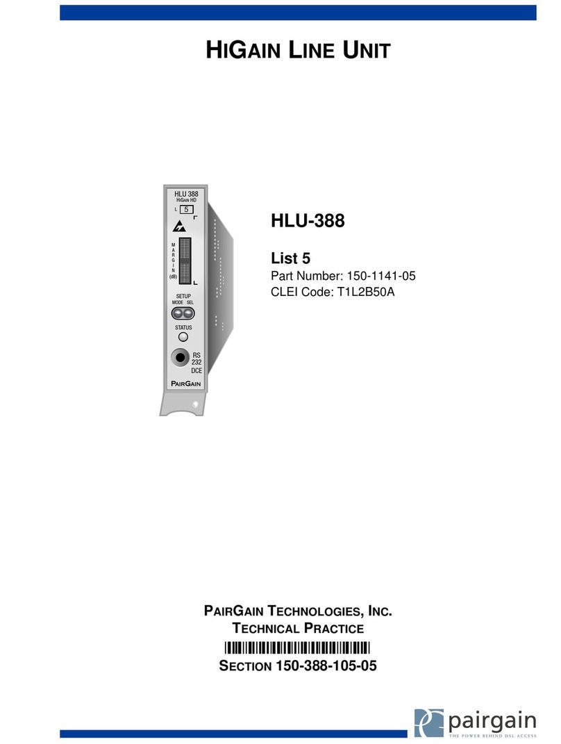 PairGain 150-1141-05 manual